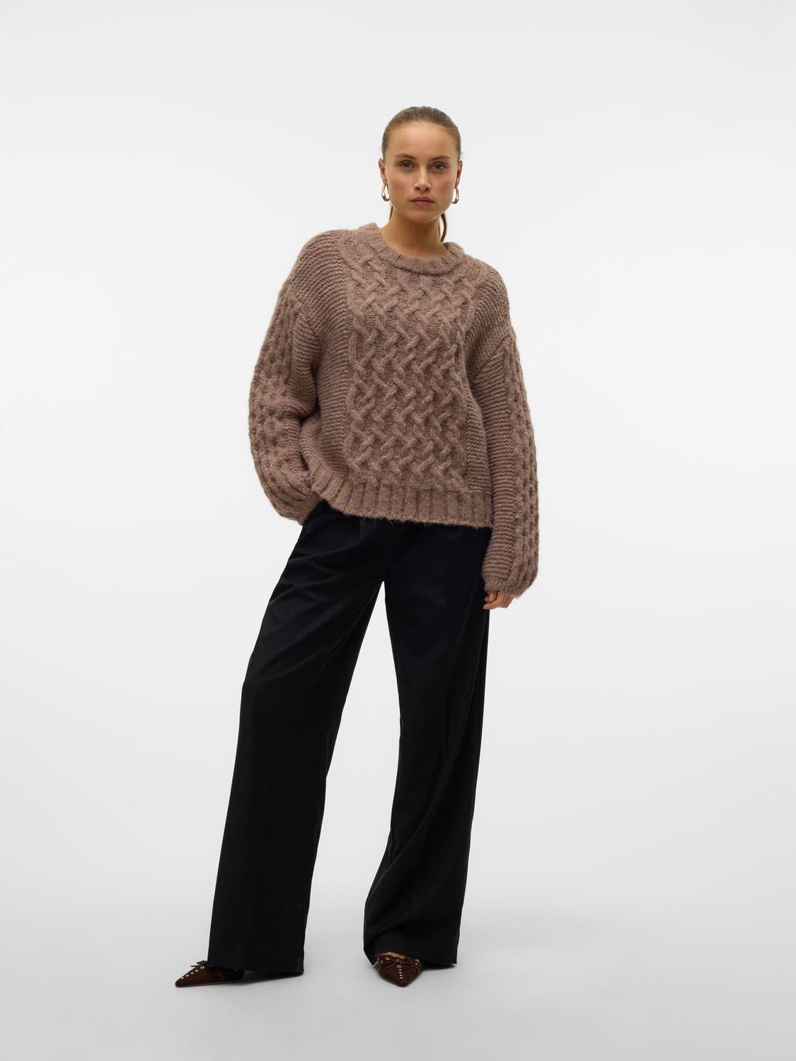 VMDOVE Pullover - Brown Lentil - VERO MODA & VILA Bergvik
